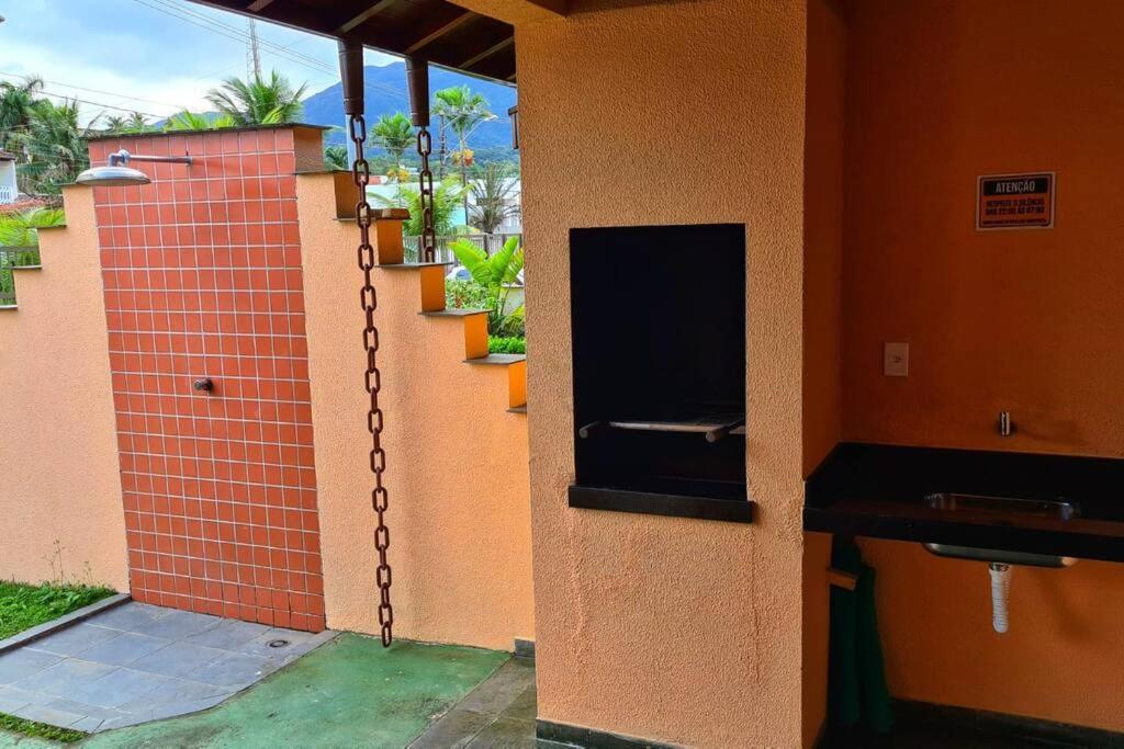 100Mts Da Praia Com Churrasqueira, Piscina E Wi-Fi Caraguatatuba Zewnętrze zdjęcie